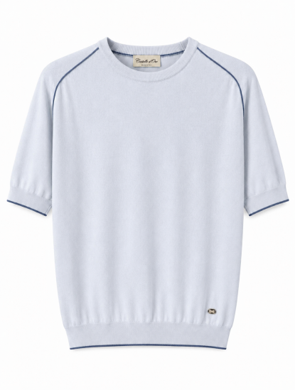 Castello d'OroLight Blue Knitwear T-shirt image470