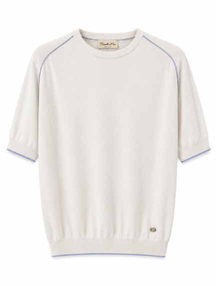 Castello d'OroWhite Knitwear T-shirt  image469