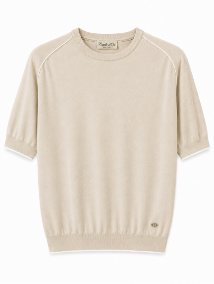 Castello d'OroBeige Knitwear T-shirt image471