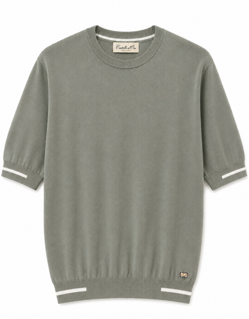 Castello D'Oro Green Knitwear T-shirt 100% Cotton image
