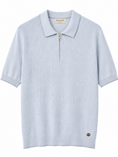 Castello D'OroLight Blue Polo T-shirt 100% Cottonimage1361