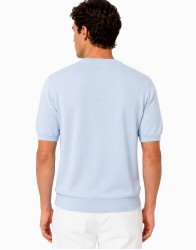 Castello D'Oro Light Blue Cotton T-shirt thumbnail 2