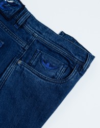 Scissor Scriptor Navy Blue Jeans With Blue Details thumbnail 2