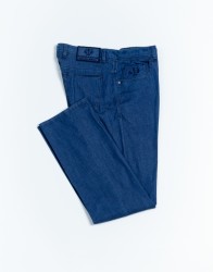 Scissor Scriptor Blue Stretch Jeans  thumbnail