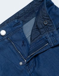 Scissor Scriptor Blue Stretch Jeans  thumbnail 1