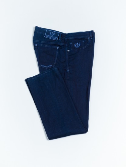 Scissor ScriptorNavy Blue Fine Denime With Blue Stitchimage1282