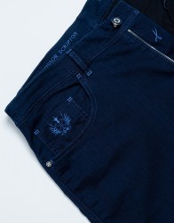 Scissor Scriptor Navy Blue Fine Denime With Blue Stitch thumbnail 2