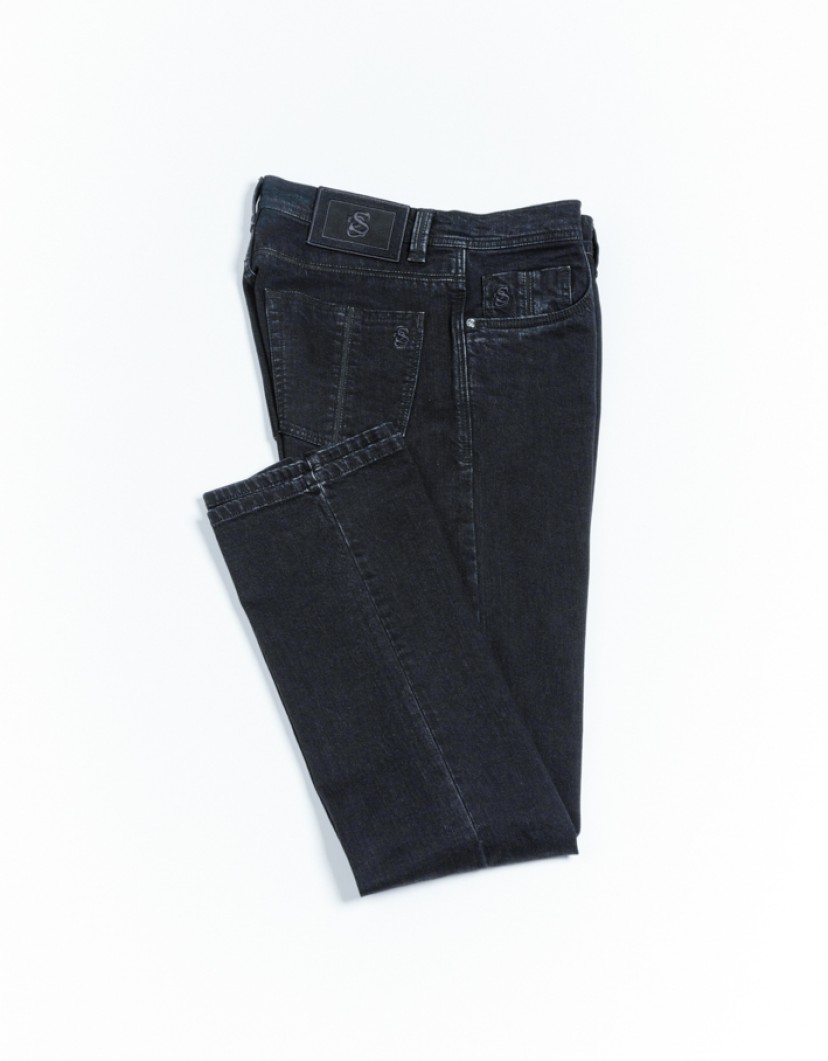 Scissor Scriptor Black Straight-Leg Jeans image