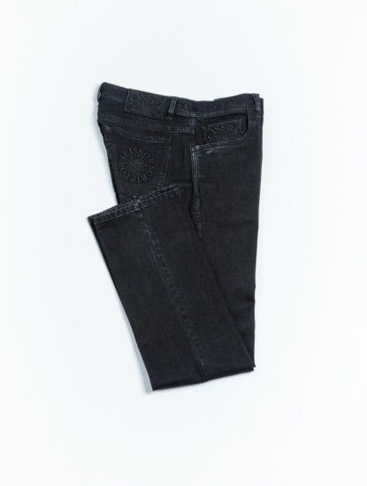 Scissor ScriptorBlack Straight-Leg Jeansimage1270