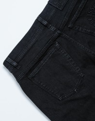 Scissor Scriptor Black Straight-Leg Jeans thumbnail 3