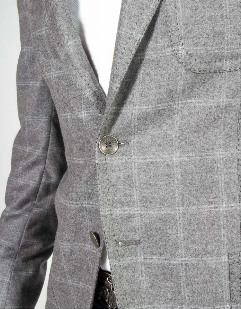 Patrick Hellmann Collection Hand-Made Grey Blazer  image