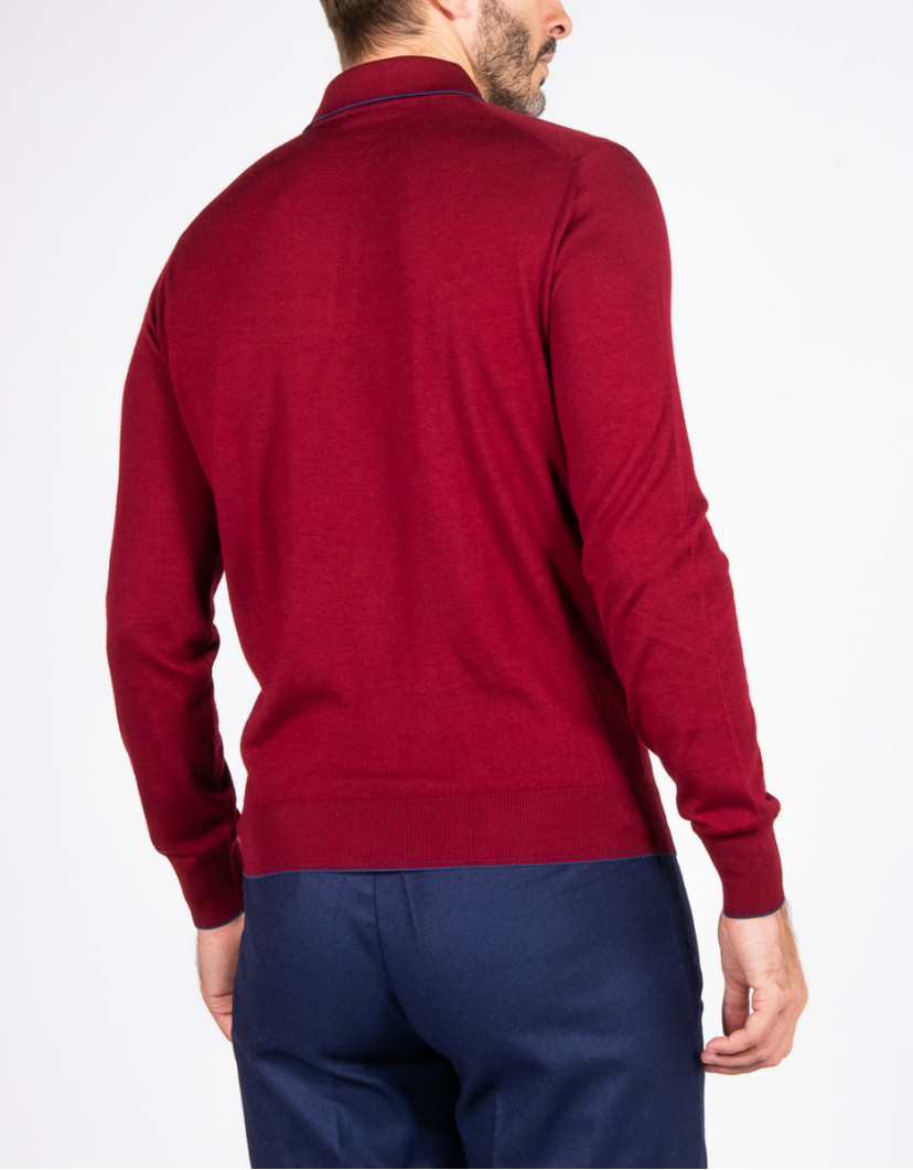 Castello d'Oro Red Polo Long Sleeves  image