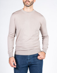 Castello d'Oro Beige Round Neck Jumper  thumbnail 1