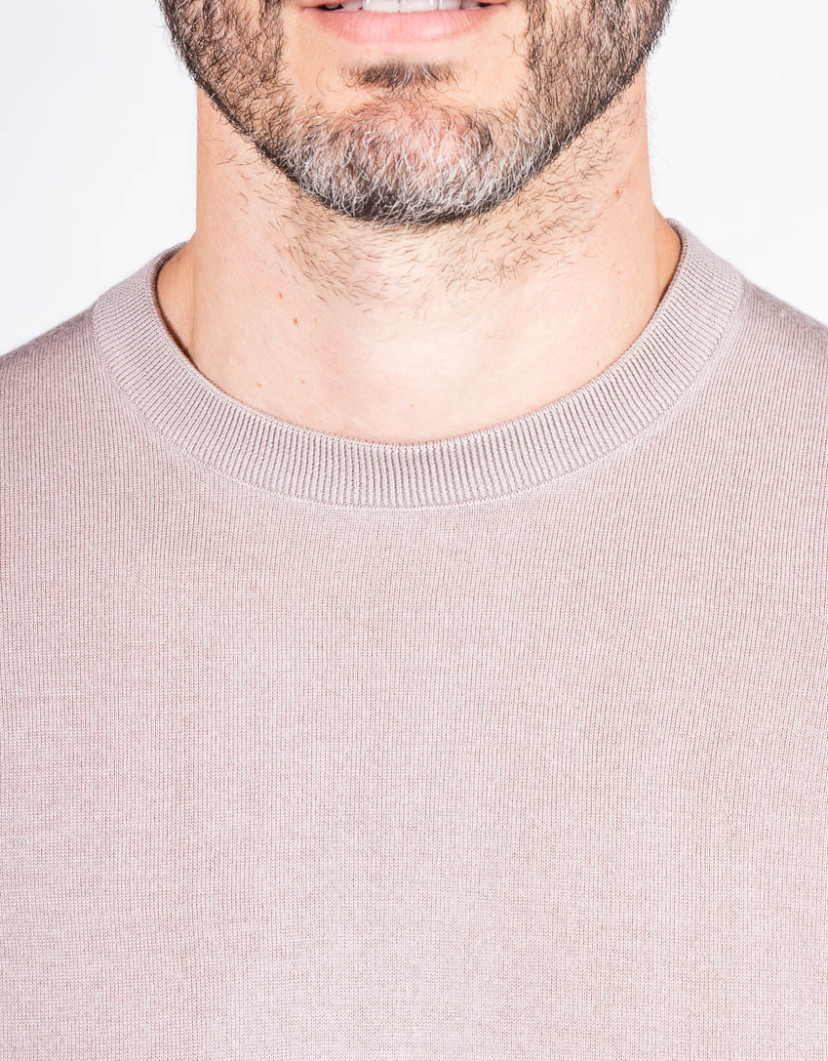 Castello d'Oro Beige Round Neck Jumper  image