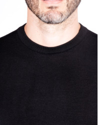 Castello d'Oro Black Round Neck Jumper  thumbnail 2