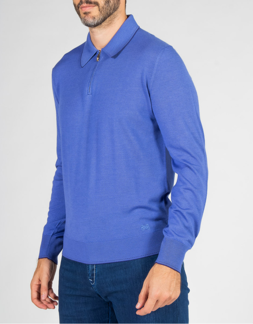 Castello-dOro-Blue-Polo-Long-Sleeves-image Castello d'Oro Blue Polo Long Sleeves image