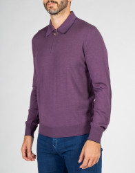 Castello-dOro-Purple-Polo-Long-Sleeves-thumbnail-1 Castello d'Oro Purple Polo Long Sleeves  thumbnail 1