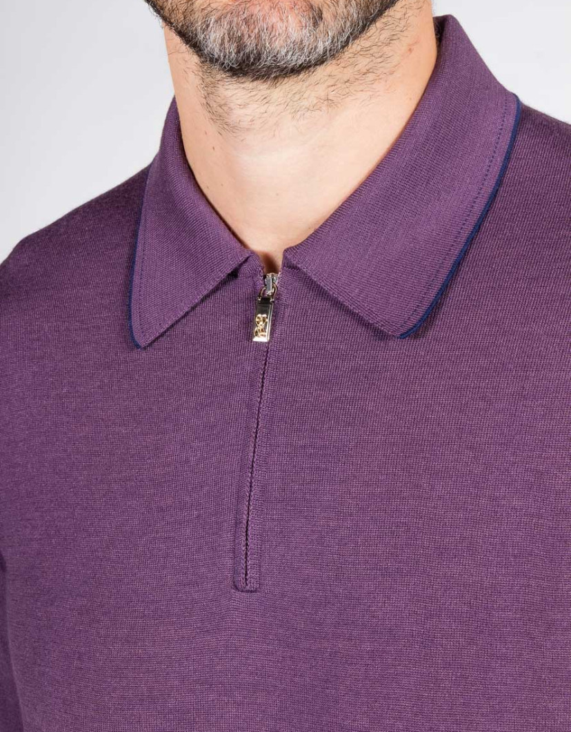 Castello-dOro-Purple-Polo-Long-Sleeves-image Castello d'Oro Purple Polo Long Sleeves  image