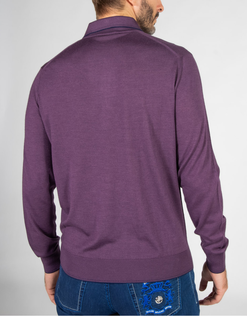 Castello-dOro-Purple-Polo-Long-Sleeves-image Castello d'Oro Purple Polo Long Sleeves  image