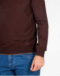 Castello d'Oro Brown Mock Neck Sweater thumbnail 5