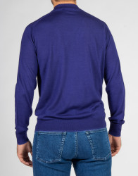 Castello-dOro-Blue-Mock-Neck-Sweater-thumbnail-4 Castello d'Oro Blue Mock Neck Sweater  thumbnail 4