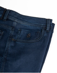 Scissor Scriptor Navy Blue Jeans With Matt Buttons thumbnail 4