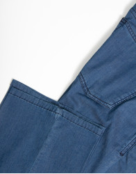 Scissor Scriptor Blue Denim With Blue Button Fine Material thumbnail 4