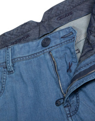 Scissor Scriptor Blue Denim With Blue Button Fine Material thumbnail 1