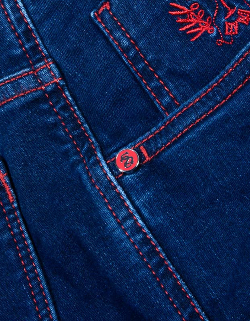 Scissor Scriptor Men Denim With Red Stitch image