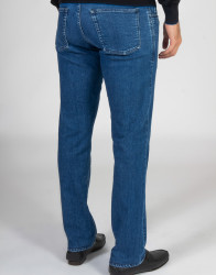 Scissor Scriptor Men Blue Jeans With Green Embroidery thumbnail 4