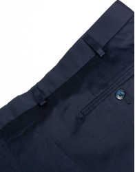 Patrick Hellmann Collection Navy Blue Chino Trousers  thumbnail 3