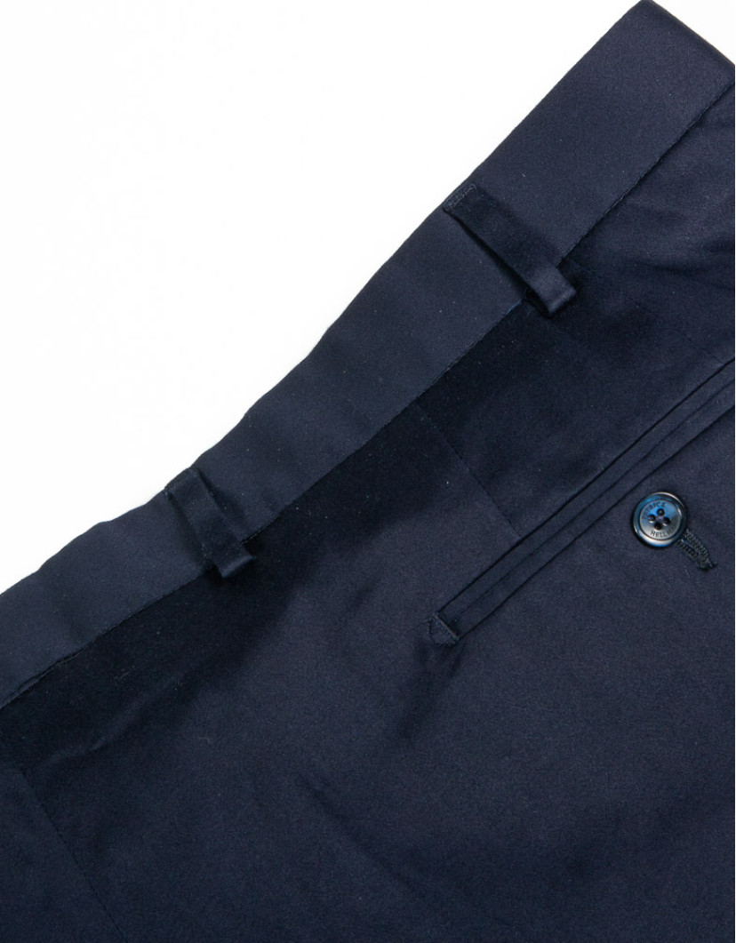 Patrick Hellmann Collection Navy Blue Chino Trousers  image