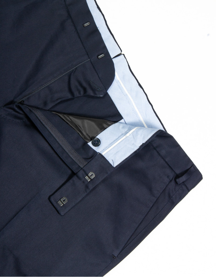 Patrick Hellmann Collection Navy Blue Chino Trousers  image