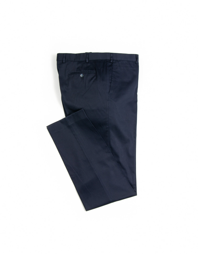 Patrick Hellmann Collection Navy Blue Chino Trousers  image