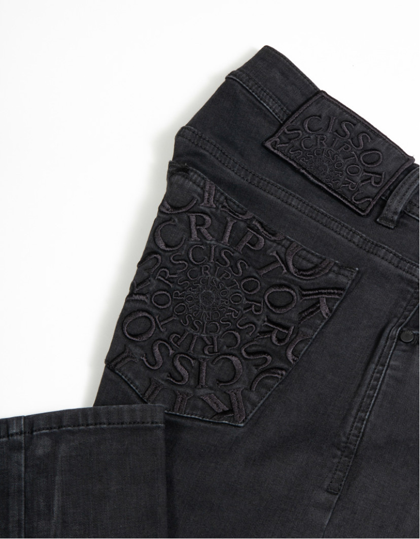Scissor Scriptor Black Denim image
