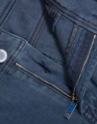 Scissor Scriptor Blue Denim With Silver Button  thumbnail 2