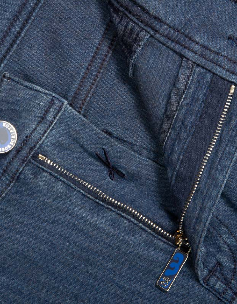 Scissor Scriptor Blue Denim With Silver Button  image