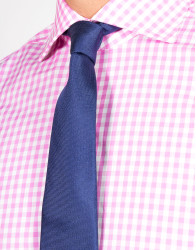 Patrick Hellmann Collection White Pink Shirt With Checks Gingham Pattern thumbnail 2