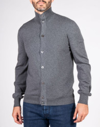 Patrick Hellmann Collection Grey Men Jacket Sweater 100% Wool thumbnail 1