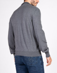 Patrick Hellmann Collection Grey Men Jacket Sweater 100% Wool thumbnail 4