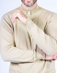 Patrick Hellmann Collection Beige Sweater 100% Cotton thumbnail 2