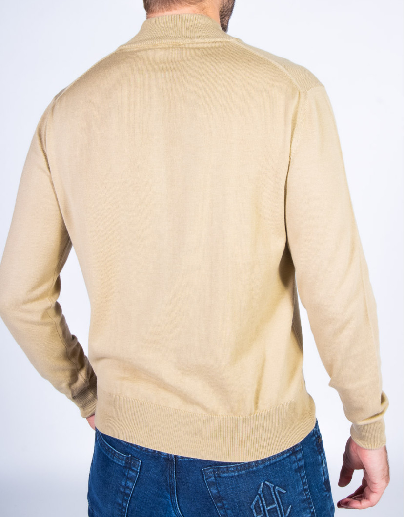 Patrick Hellmann Collection Beige Sweater 100% Cotton image
