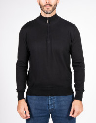 Patrick Hellmann Collection Black Sweater 100% Cotton thumbnail 1