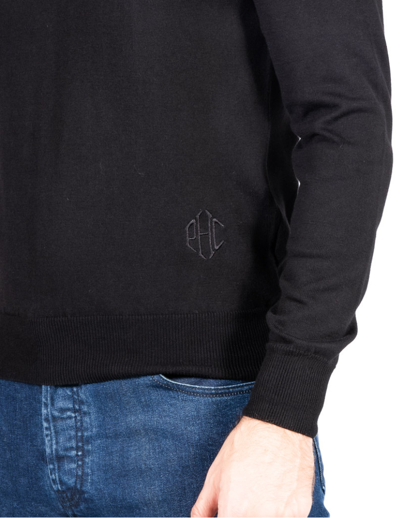 Patrick Hellmann Collection Black Sweater 100% Cotton image