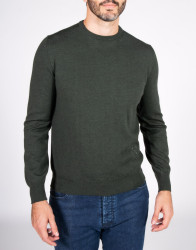 Patrick Hellmann Collection Green Pullover Round Neck 100% Wool thumbnail 4