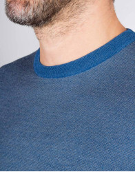 Patrick Hellmann Collection Blue Pullover Round-Neck thumbnail 2