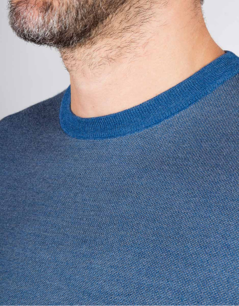 Patrick Hellmann Collection Blue Pullover Round-Neck image