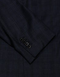 Patrick Hellmann Collection Artisan Navy Blue 100% Wool Suit thumbnail 1