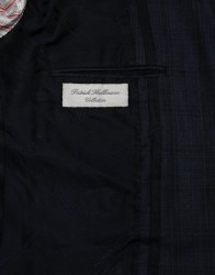 Patrick Hellmann Collection Artisan Navy Blue 100% Wool Suit thumbnail 6