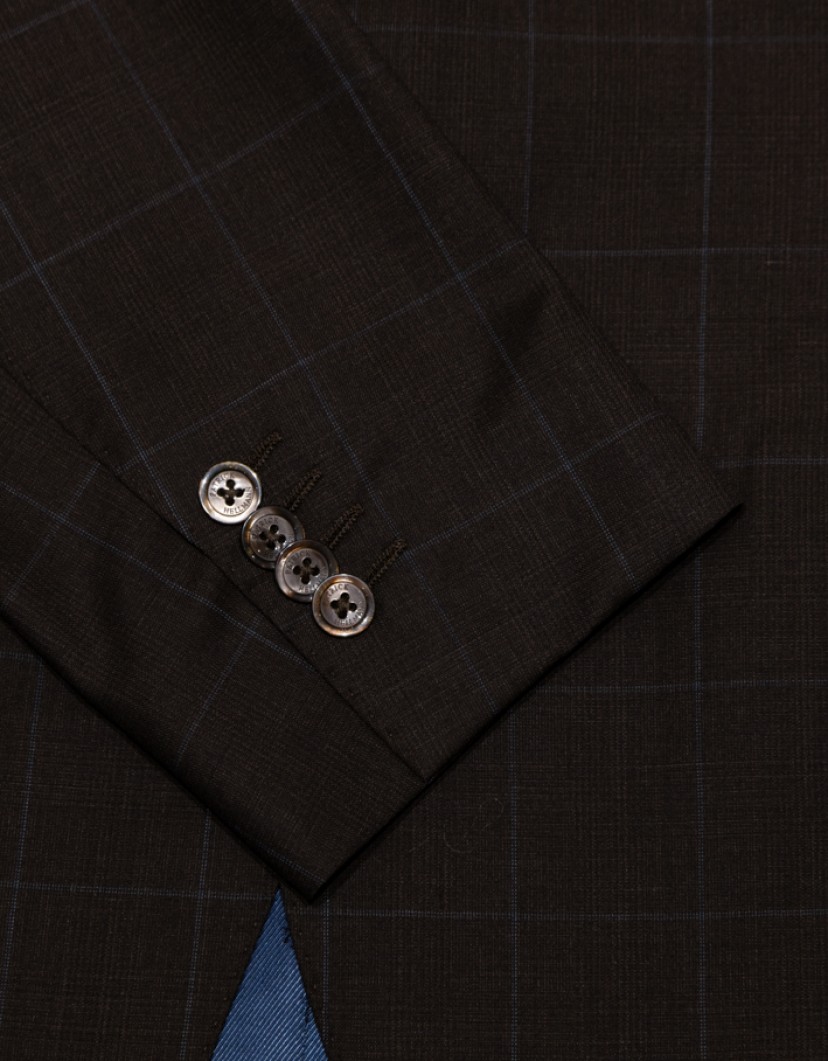 Patrick Hellmann Collection Timeless Brown 100% Wool Suit image